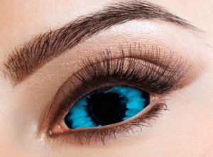 Lente a contatto mini sclera Blue Fire giornaliera