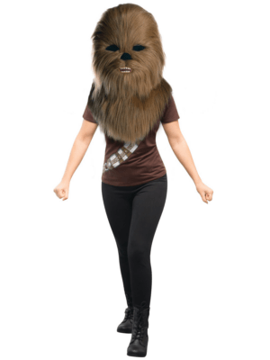 Maschera di peluche di Chewbacca per adulti di grandi dimensioni