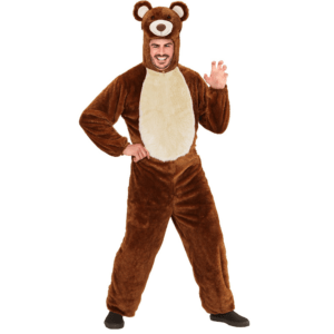 Vestito da orso in peluche