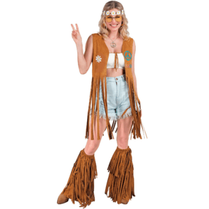Copristivali con frange, accessorio per hippy