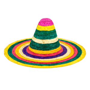 Cappello Sombrero colorato in Paglia 50cm