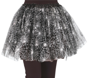 Tutù ragnatela nero bambina da 30 cm