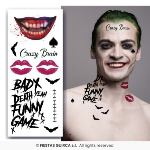 Tatuaggi mr Smile clown buffone assassino