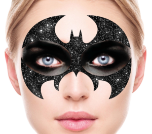 Tatuaggio Glitter Pipistrello Nero