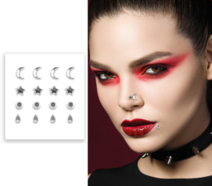 Sticker Gioiello Viso Falso Piercing