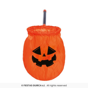 Cestino secchiello zucca borsa dolcetto scherzetto halloween in poliestere