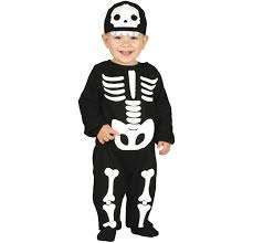 Vestito da baby scheletro