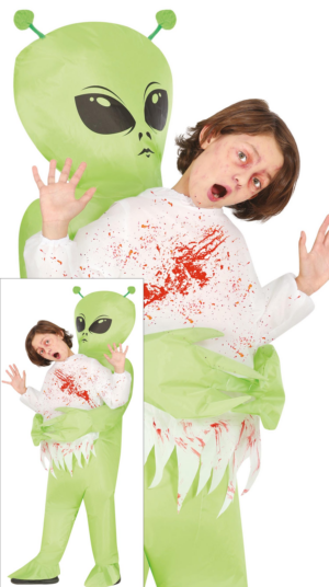 Costume gonfiabile bambino rapito da un alieno