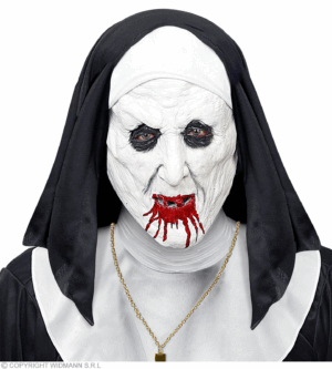 Maschera suora horror con cappello