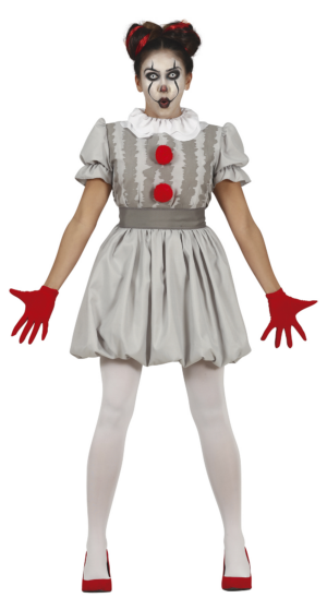 Costume Da Clown Abito Grigio