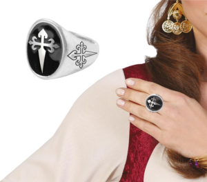 Anello gotico con croce