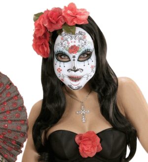 Maschera in tessuto dia de los muertos