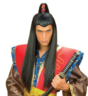 Parrucca da samurai lunga