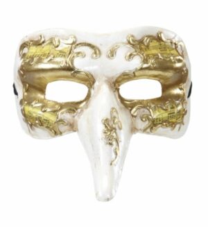 Maschera nasone decorata veneziana