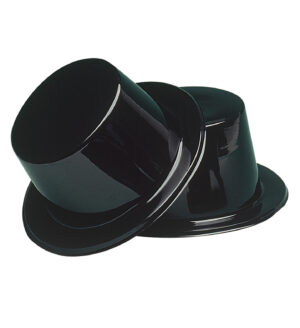 Cappello  cilindro nero black topper hat