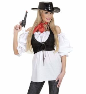 Camicia bianca cowgirl o pitata