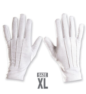 Guanti bianchi misura xl