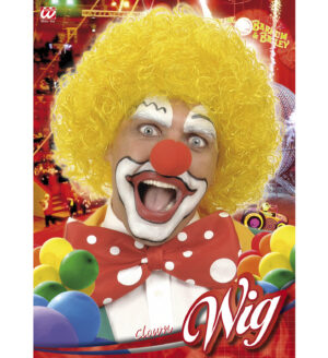 Parrucca da clown gialla