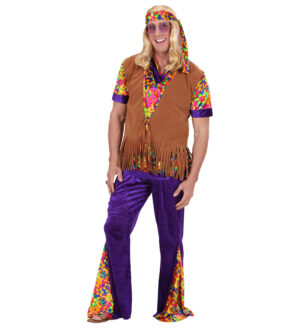 Gilet uomo hippie con fascia per testa