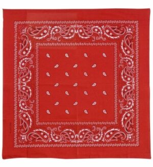 Bandana rossa 55x55 cm
