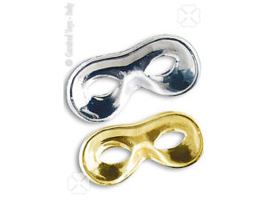 Maschera domino oro o argento