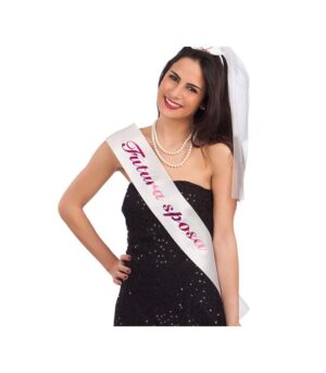 Fascia bianca futura sposa