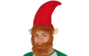 Cappello elfo con barba e orecchie