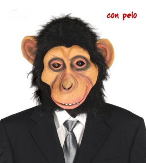 Maschera scimmia in gomma