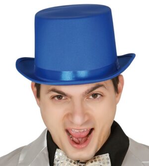 Cappello cilindro alta qualità blu