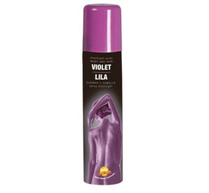 Trucco spray corpo e capelli viola body painting
