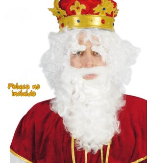 Barba e baffi bianca babbo natale