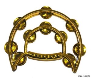 Tamburino argento con sonagli