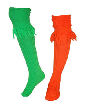 Calze peppi verde e arancio