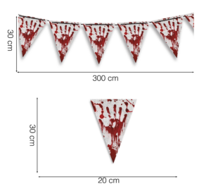 Stendardo halloween sangue 300 cm