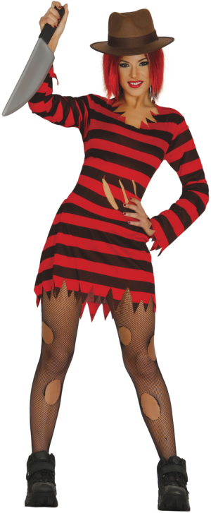 Costume da  freddy krueger donna