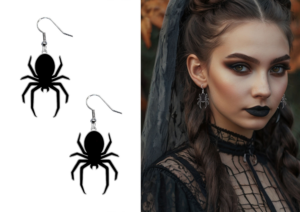 Orecchini halloween, ragni