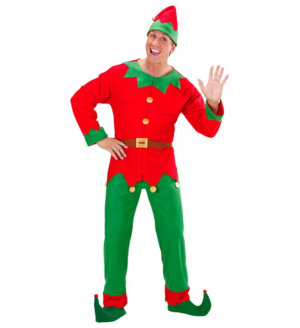 Costume da elfo aiutante di Babbo Natale