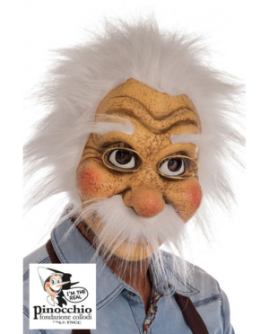 Maschera Geppetto in lattice con occhiali