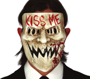 Maschera 'kiss me' in pvc