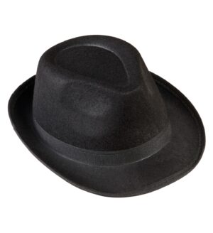 Cappello fedora nero in feltro