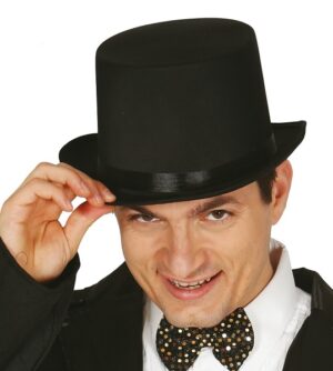 8434077133538 Cilindro nero in saten con riduzione interna