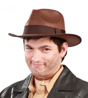 Cappello freddy indiana jones in feltro marrone