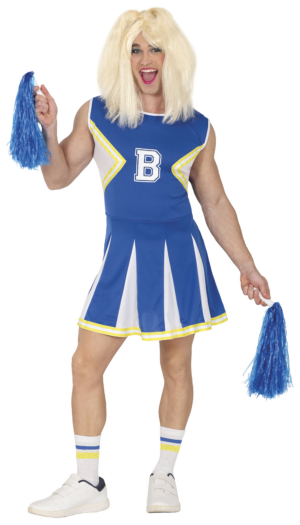 Costume da Cheerleader Blu per Uomo