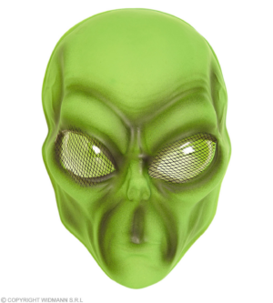 Maschera alieno in plastica Fluorescente