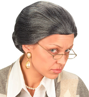 Parrucca nonnina lusso