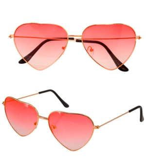 Occhiali a forma di cuore