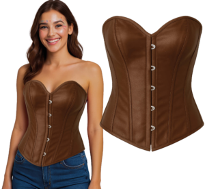 Corsetto Marrone - Top per Costume da Principessa o Marchesa