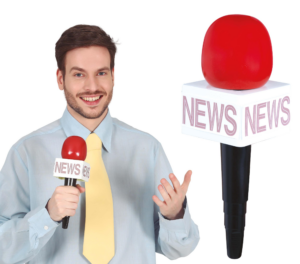 Microfono Reporter 25cm