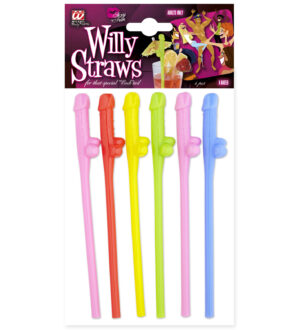 Cannucce willy colorate set da 6