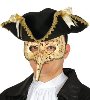 Maschera veneziana naso lungo